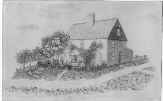 Daniel Kimball House drawn by student